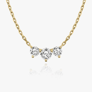 1.0 TCW Round F/VS Lab Grown Diamond Necklace - Barbara Maison 