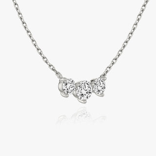 1.0 TCW Round CVD F/VS Diamond Necklace - Barbara Maison 