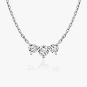 1.0 TCW Round CVD F/VS Diamond Necklace - Barbara Maison 