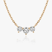 1.0 TCW Round CVD F/VS Diamond Necklace - Barbara Maison 
