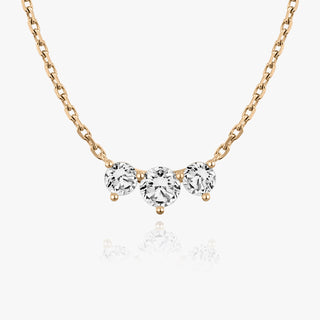 1.0 TCW Round CVD F/VS Diamond Necklace - Barbara Maison 