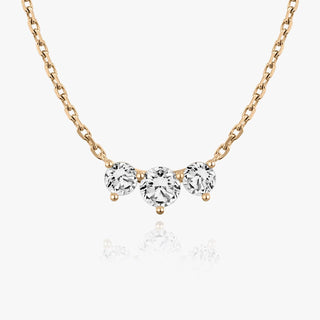 1.0 TCW Round F/VS Lab Grown Diamond Necklace - Barbara Maison 