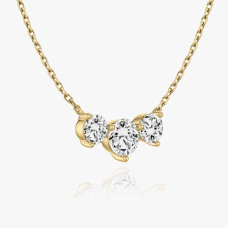 2.0 TCW Round F/VS Lab Grown Diamond Necklace - Barbara Maison 