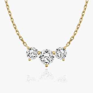 2.0 TCW Round F/VS Lab Grown Diamond Necklace - Barbara Maison 