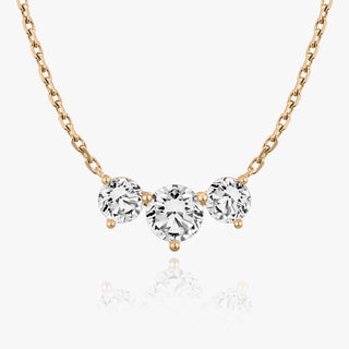 2.0 TCW Round F/VS Lab Grown Diamond Necklace - Barbara Maison 