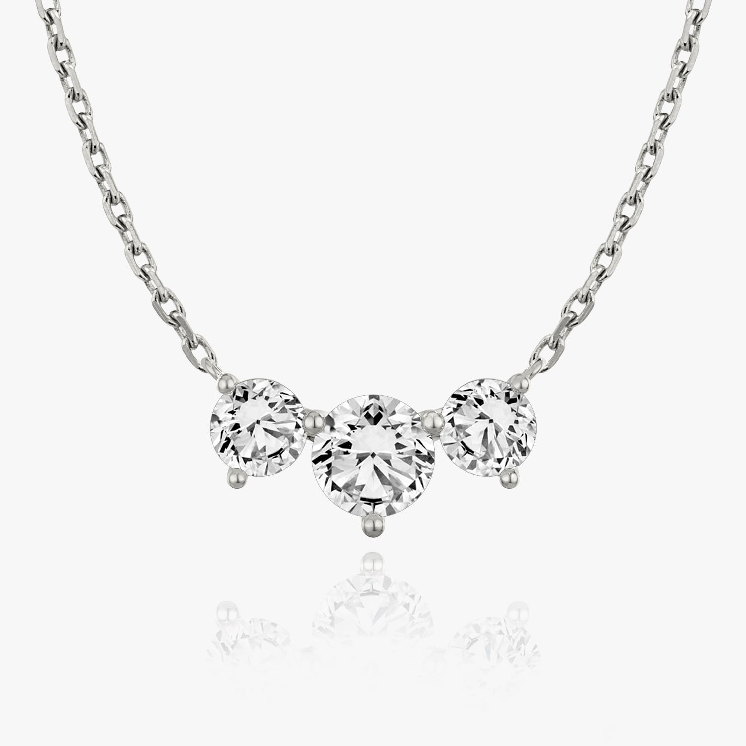 2.0 TC Round CVD F/VS Diamond Necklace - Barbara Maison 
