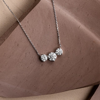 2.0 TC Round CVD F/VS Diamond Necklace - Barbara Maison 