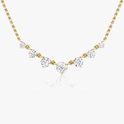 0.25 CT Round CVD F/VS Diamond Necklace - Barbara Maison 