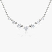 0.25 CT Round CVD F/VS Diamond Necklace - Barbara Maison 