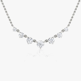 0.25 CT Round CVD F/VS Diamond Necklace - Barbara Maison 