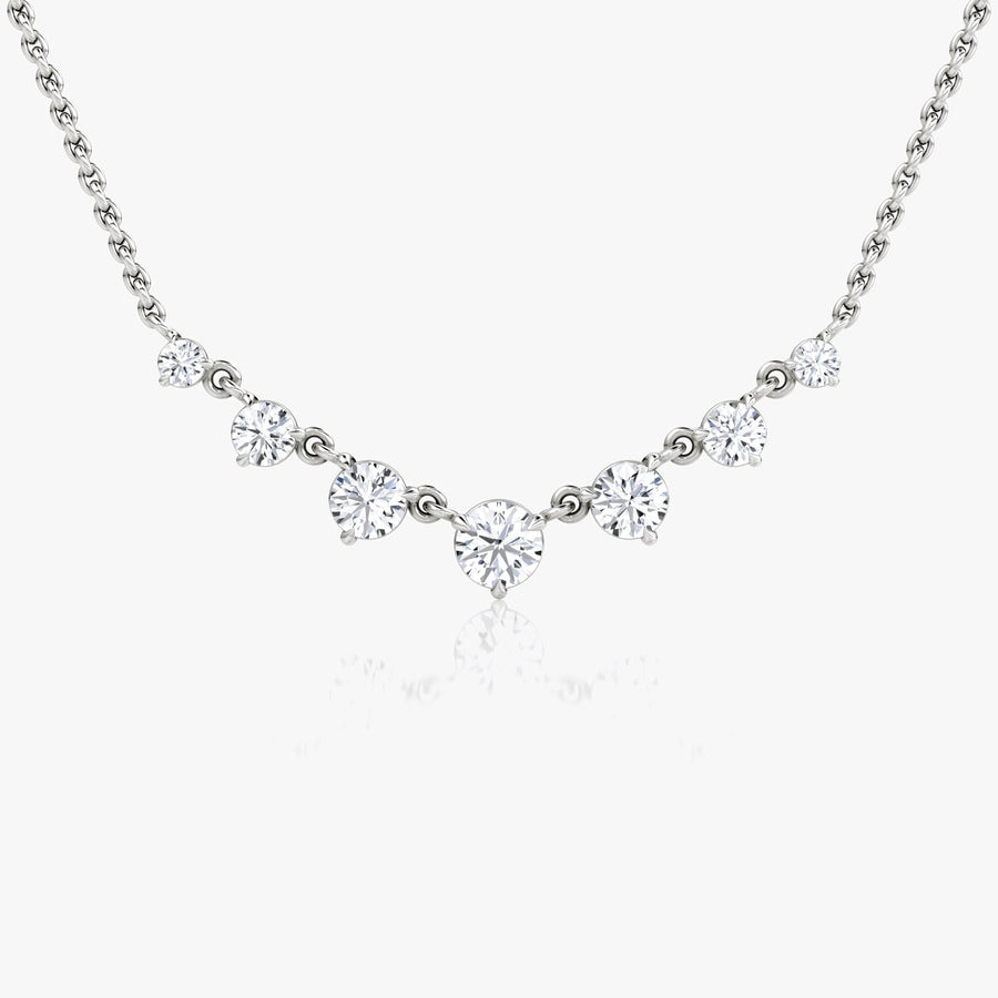 0.25 CT Round CVD F/VS Diamond Necklace - Barbara Maison 