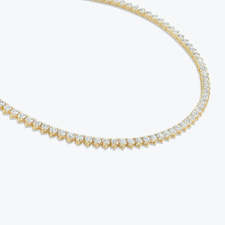 9.60 TCW Round F/VS Lab Grown Diamond Necklace - Barbara Maison 