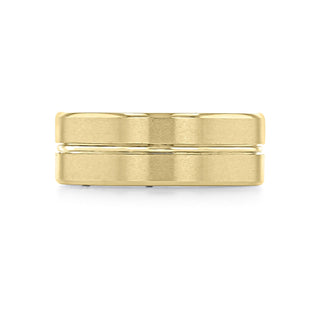 Men's Brushed Finish Classic Wedding Band - Barbara Maison 