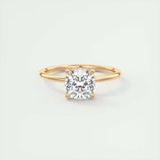 2 CT Cushion Hidden Halo CVD F/VS1 Diamond Engagement Ring - Barbara Maison 