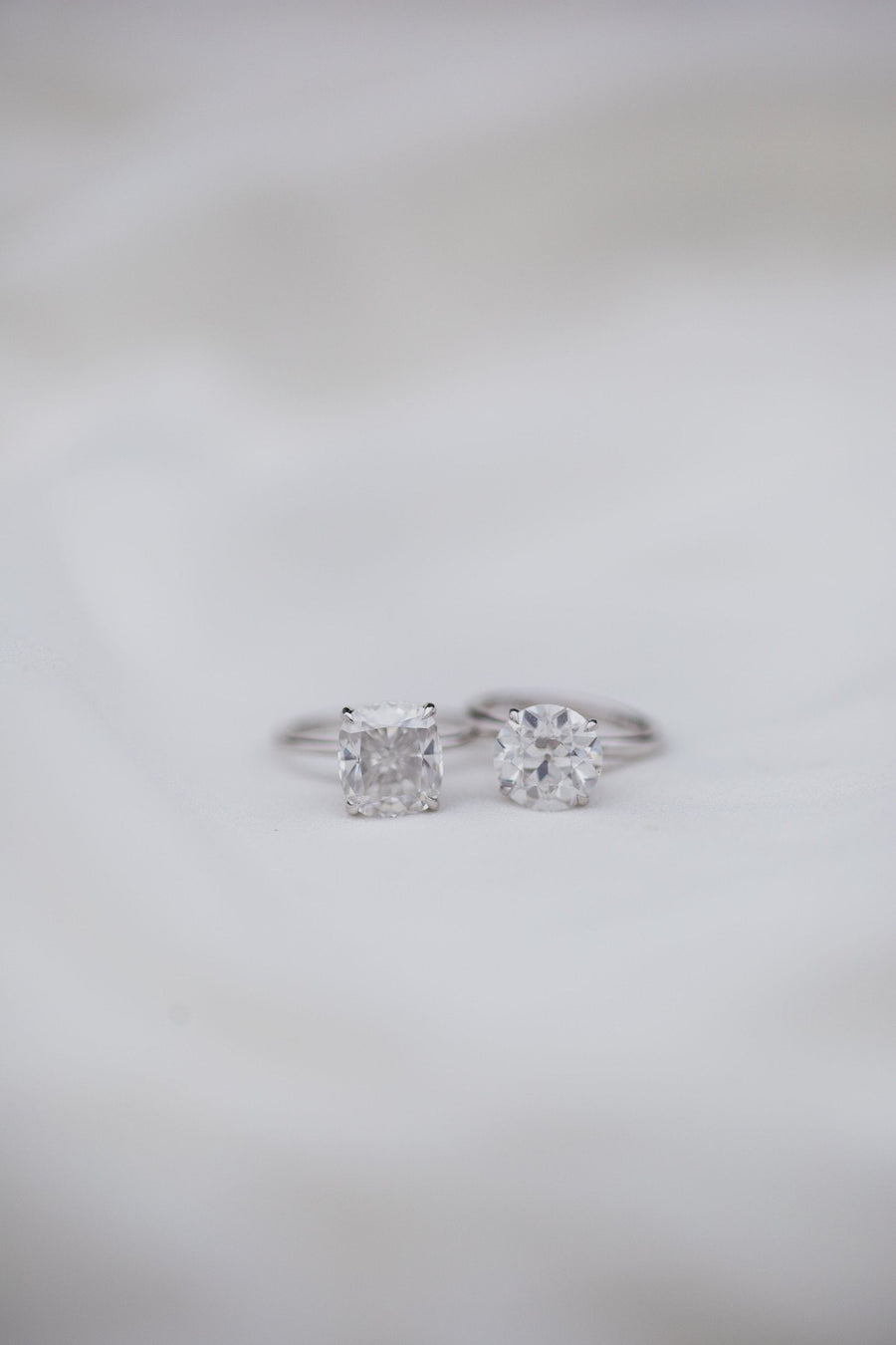 4.50 CT Cushion Cut Solitaire Moissanite Engagement Ring - Barbara Maison 