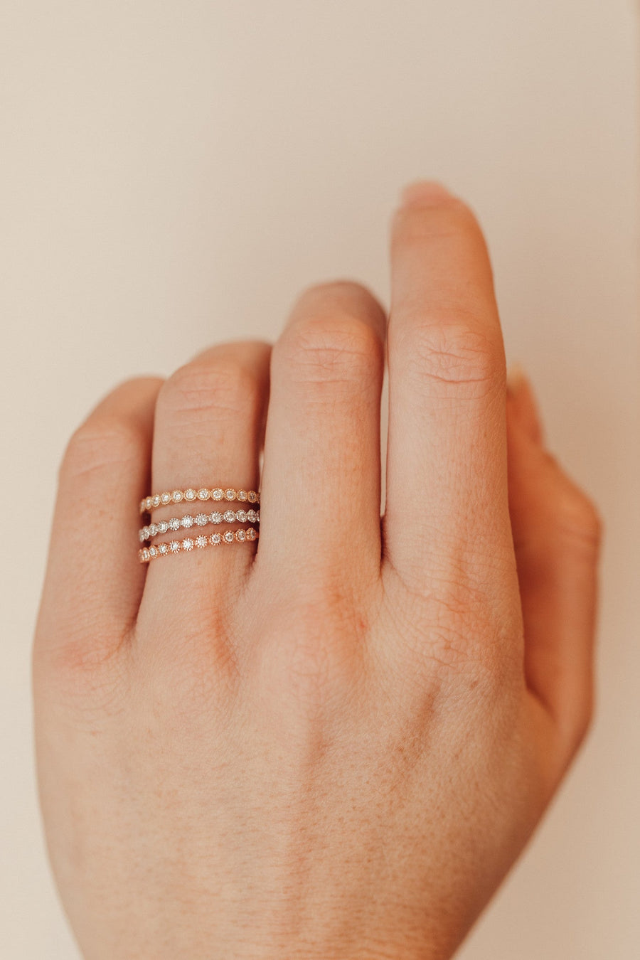 0.17 Milgrain Style Moissanite Wedding Band