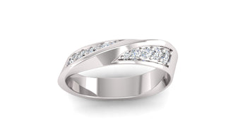 Spiral Classic Wedding Band For Men - Barbara Maison 