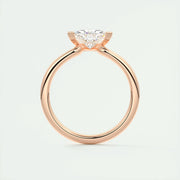 1.5 CT Trillion Solitaire CVD F/VS1 Diamond Engagement Ring - Barbara Maison 