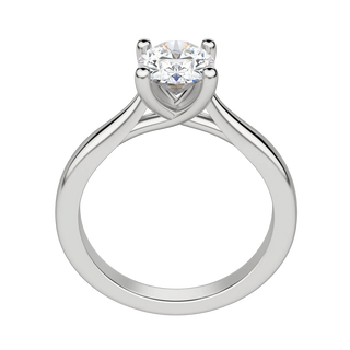 1.33 CT Oval Cut Solitaire Moissanite Engagement Ring - Barbara Maison 