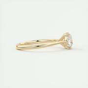 2 CT Cushion Solitaire CVD F/VS1 Diamond Engagement Ring - Barbara Maison 