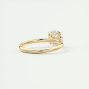 1.5 CT Round Solitaire CVD F/VS1 Diamond Engagement Ring - Barbara Maison 