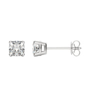 0.50 TCW-1.0 TCW Cushion Cut Moissanite Solitaire Stud Earrings - Barbara Maison 