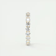 2.1 CT Round Full Eternity CVD EF/VVS Diamond Wedding Band - Barbara Maison 