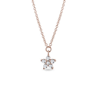 0.10 Moissanite Diamond Star Pendent Necklace