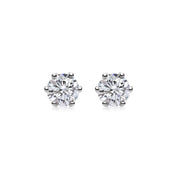 0.5 CT Round Solitaire G/VVS Lab Grown Diamond Earrings - Barbara Maison 
