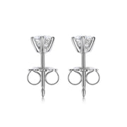 0.5 CT Round Solitaire G/VVS Lab Grown Diamond Earrings - Barbara Maison 