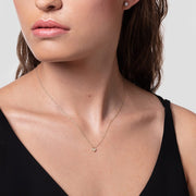 0.60 TCW Round Moissanite Diamond Heart Shaped Pendent Necklace - Barbara Maison 