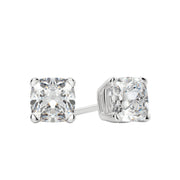 0.50 TCW-1.0 TCW Cushion Cut Moissanite Solitaire Stud Earrings - Barbara Maison 