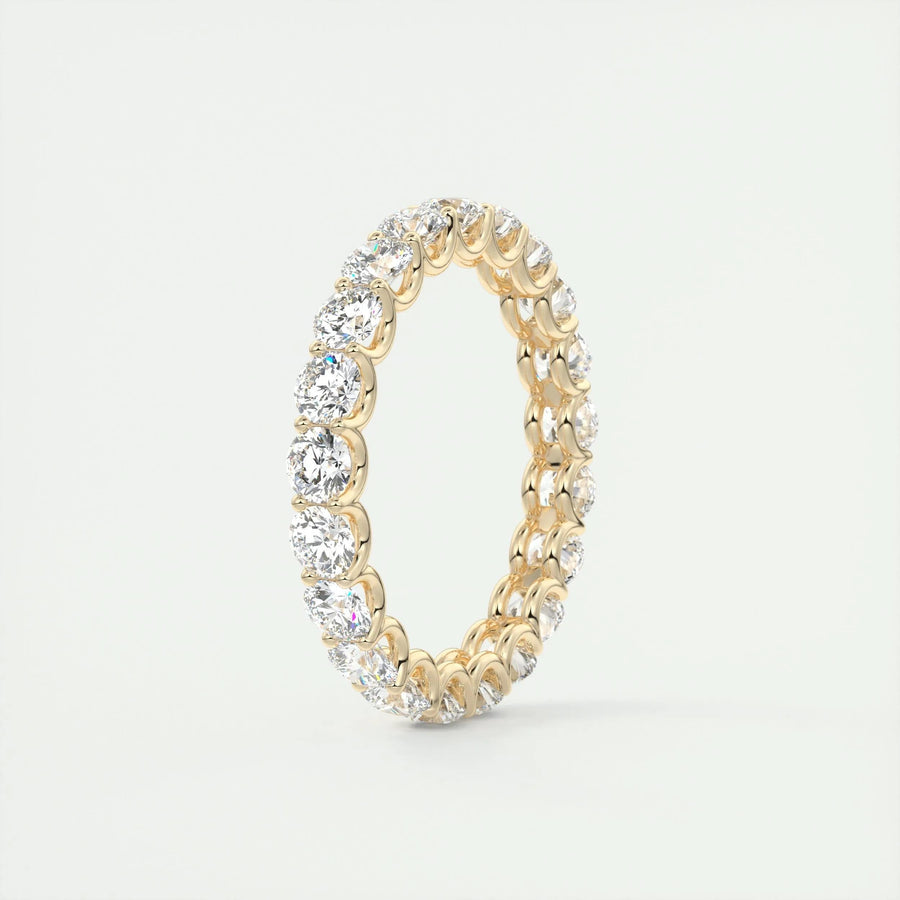2.1 CT Round Full Eternity CVD EF/VVS Diamond Wedding Band - Barbara Maison 