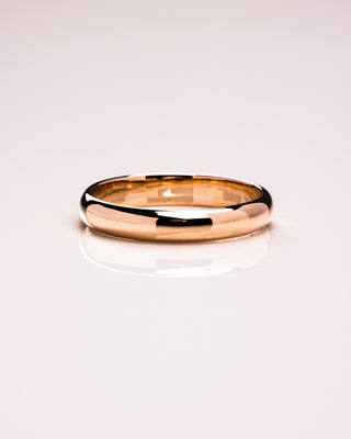 Polished Finish Classic Men's Gold Wedding Band - Barbara Maison 