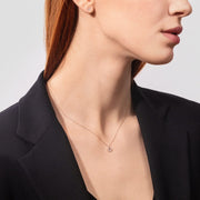 0.10 Moissanite Diamond Circle Pendent Necklace