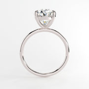 4.0 CT Oval Solitaire Moissanite Engagement Ring - Barbara Maison 