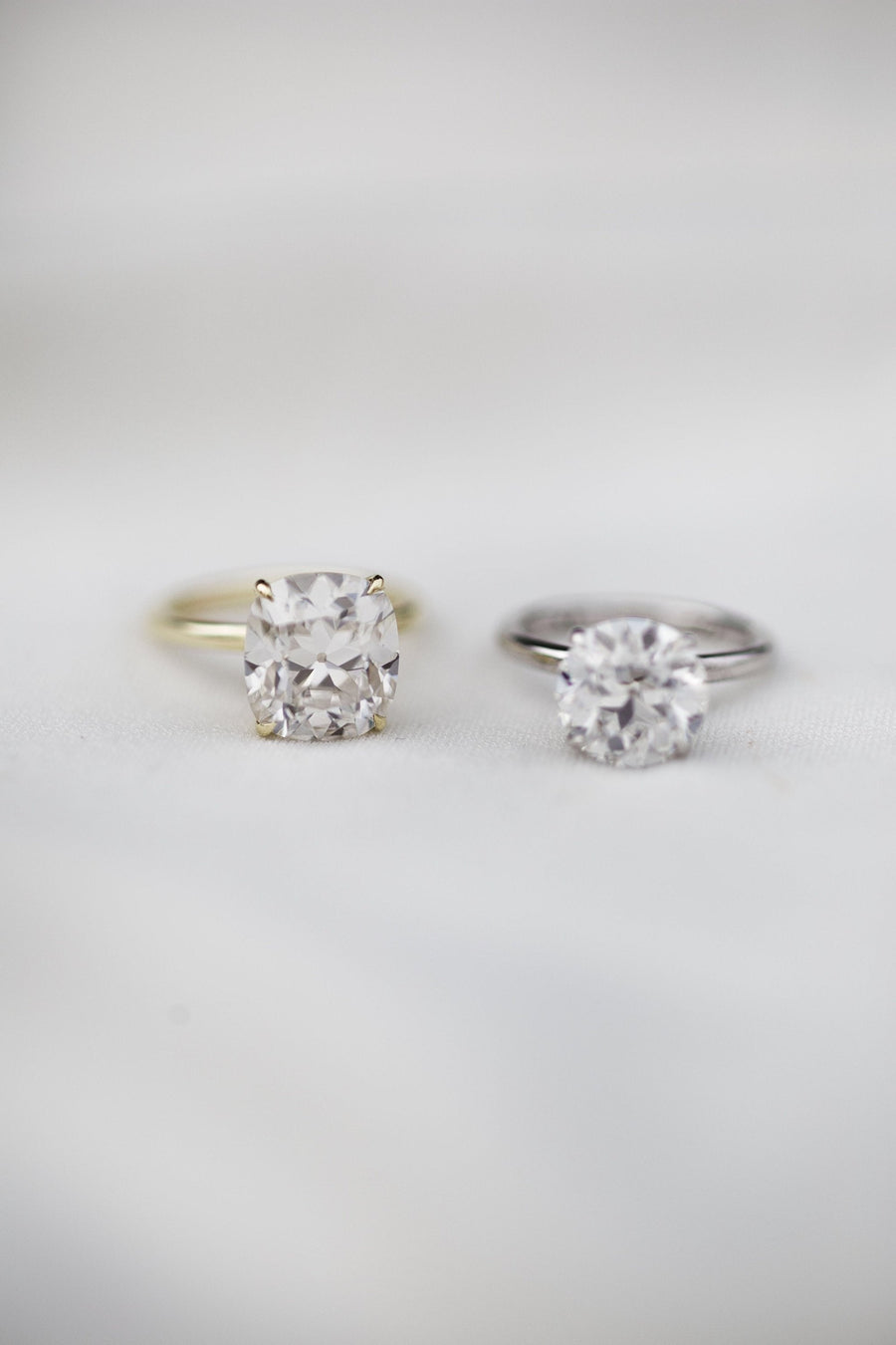 3.0 CT Round Solitaire Moissanite Engagement Ring - Barbara Maison 