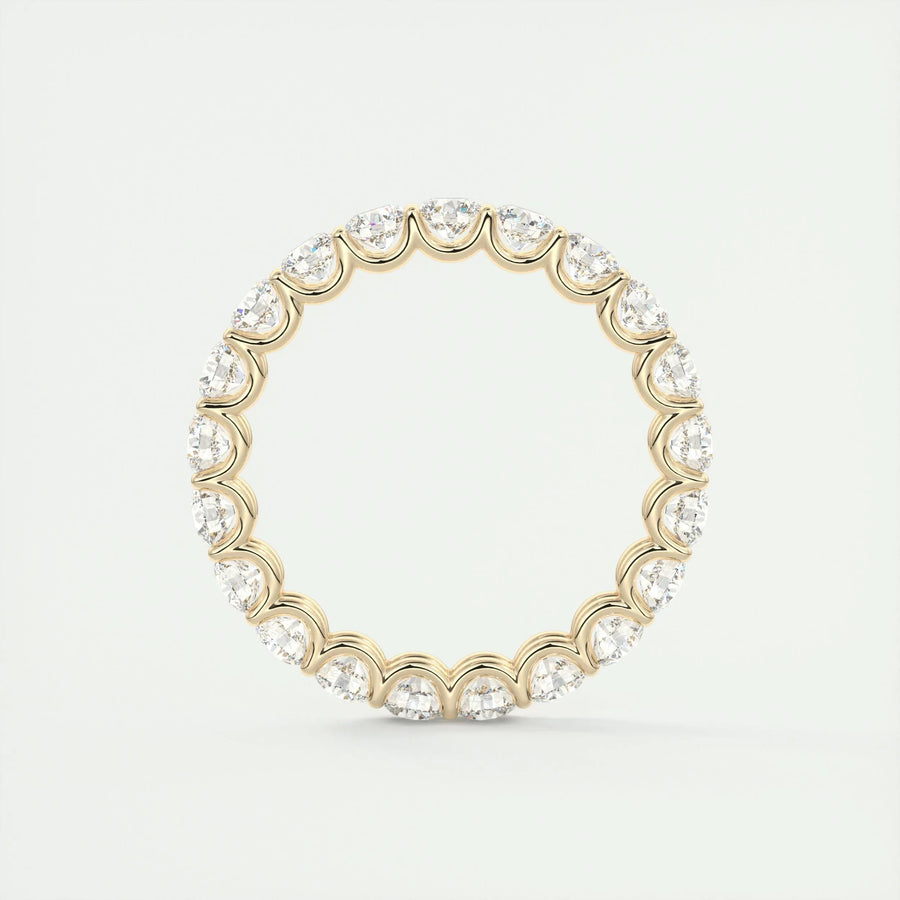 2.1 CT Round Full Eternity CVD EF/VVS Diamond Wedding Band - Barbara Maison 
