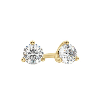 0.50 TCW-1.0 TCW Round Cut Moissanite Solitaire Stud Earrings - Barbara Maison 