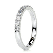0.5ct Round EF- VVS Diamond Half Eternity Wedding Band