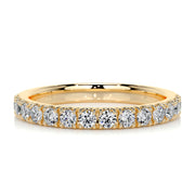 0.5ct Round EF- VVS Diamond Half Eternity Wedding Band
