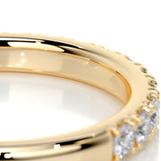 0.5ct Round EF- VVS Diamond Half Eternity Wedding Band