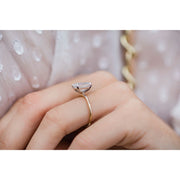 2.60 CT Emerald Solitaire Moissanite Engagement Ring - Barbara Maison 