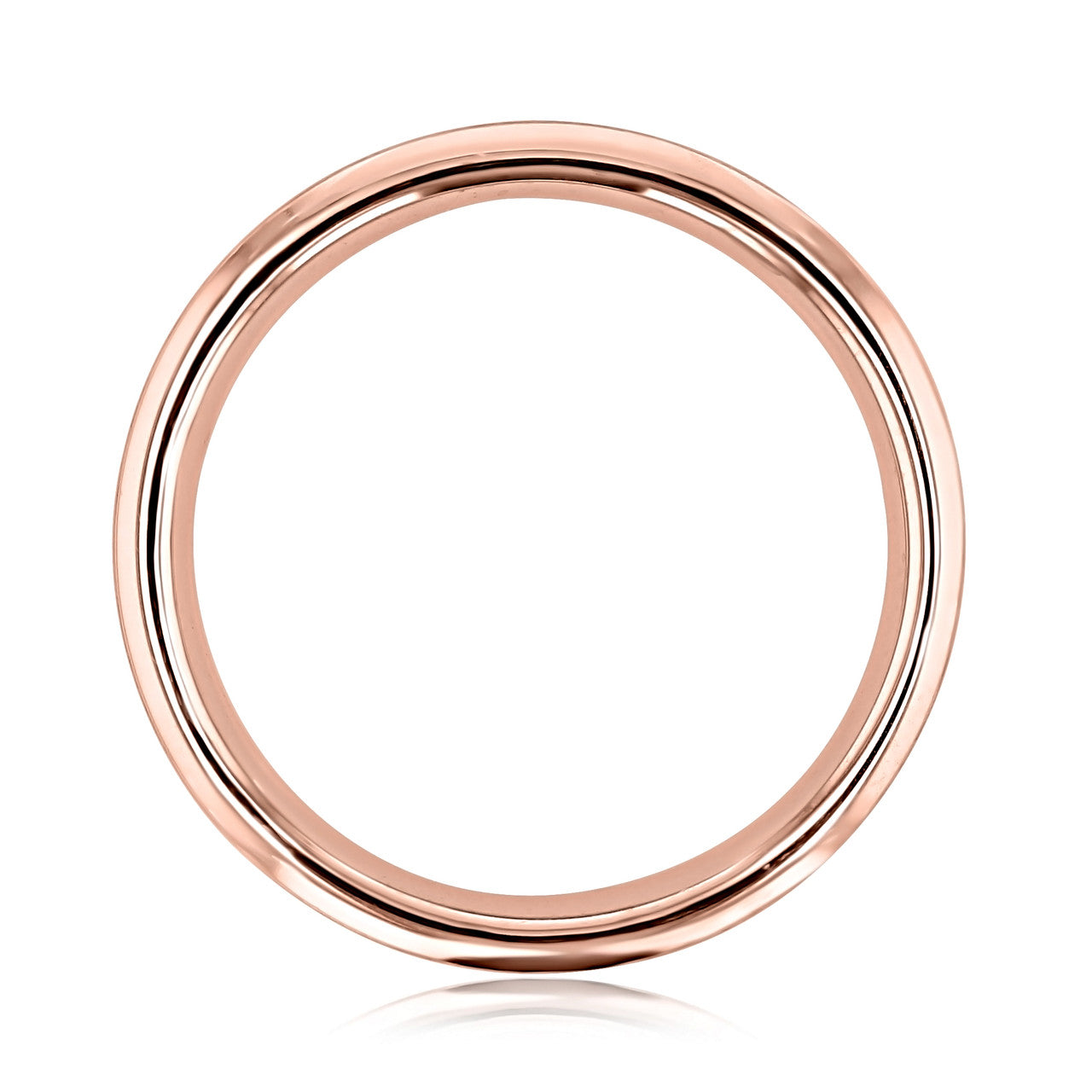 Round Stones Satin Men's Wedding Band - Barbara Maison 