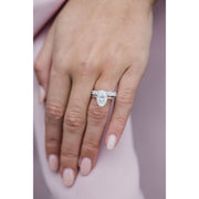 4.0 CT Oval Solitaire Moissanite Engagement Ring - Barbara Maison 