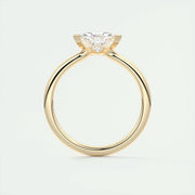 1.5 CT Trillion Solitaire CVD F/VS1 Diamond Engagement Ring - Barbara Maison 