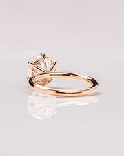 1.60 CT Round Cut Solitaire Moissanite Engagement Ring - Barbara Maison 