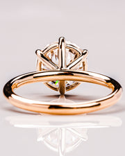 1.60 CT Round Cut Solitaire Moissanite Engagement Ring - Barbara Maison 