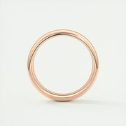 Classic Polished Finish White Gold Men's Band - Barbara Maison 