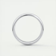 Classic Polished Finish White Gold Men's Band - Barbara Maison 